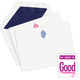 Simply Monogram Flat Note Cards Image 1 of 3